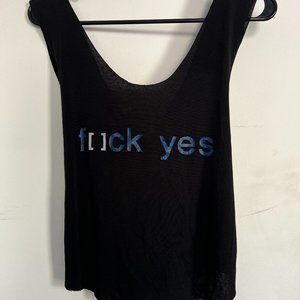 Onzie x [solidcore] f[]ck yes Cross Back Tank
